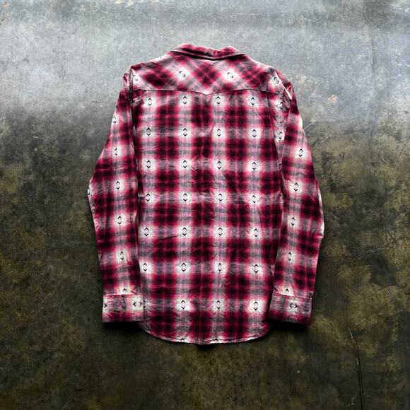 Vintage Y2K Aztec JNCO Flannel Button Up Shirt - Picture 4 of 4